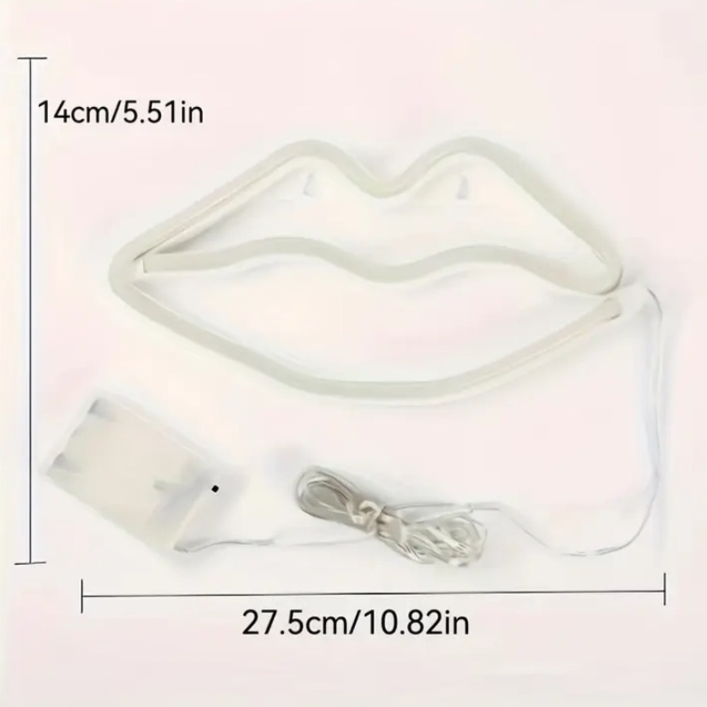Red Lip Neon Sign Light - Picture 2 of 2